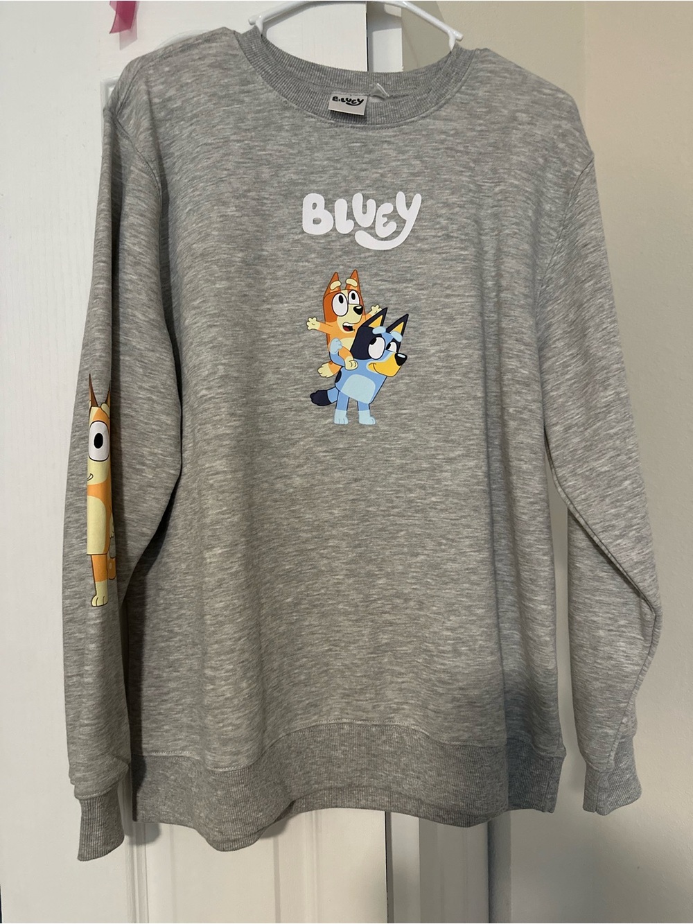 Bluey Graphic Grey Crewneck Sweatshirt size M